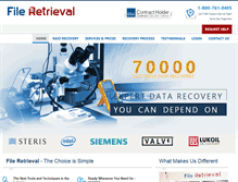 Tablet Screenshot of fileretrieval.com